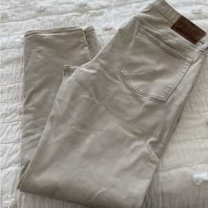Beige Casual Pants
